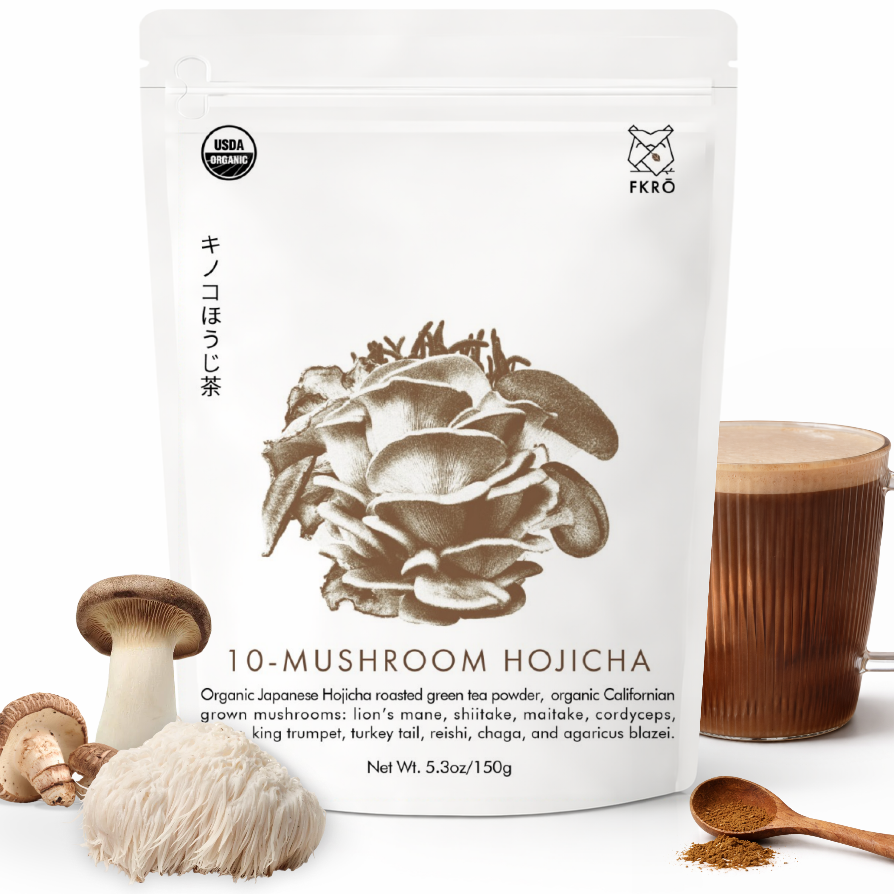 FKRŌ Organic Mushroom Hojicha