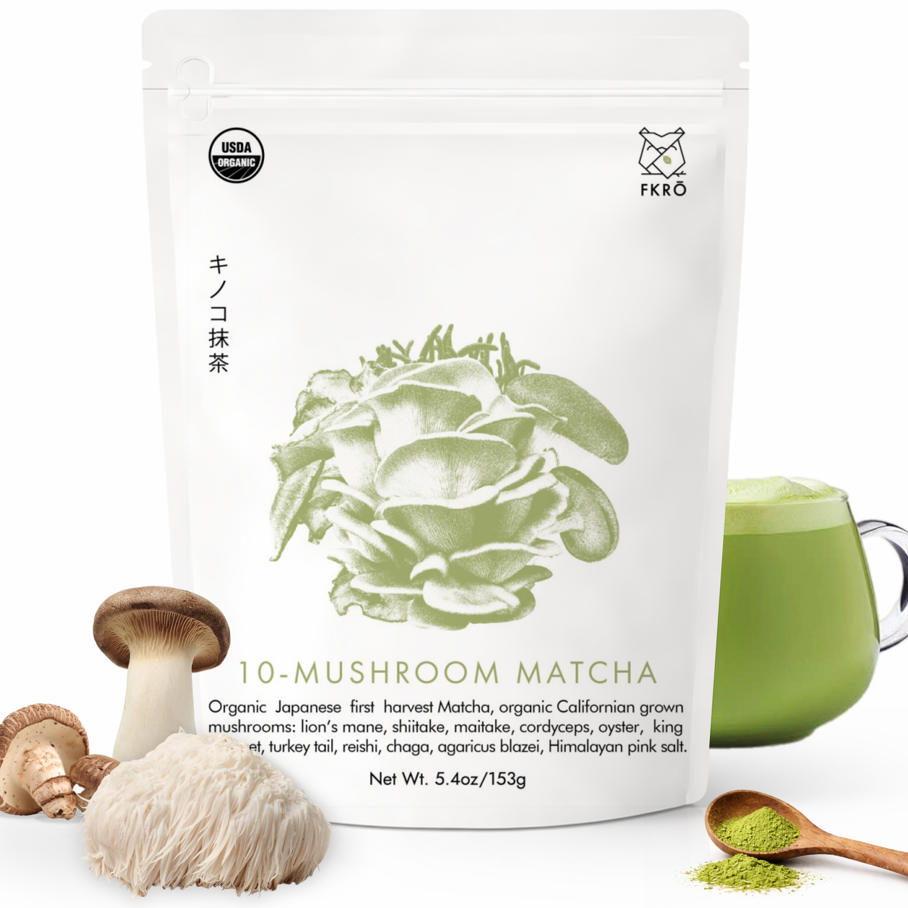 FKRŌ Organic Mushroom Matcha