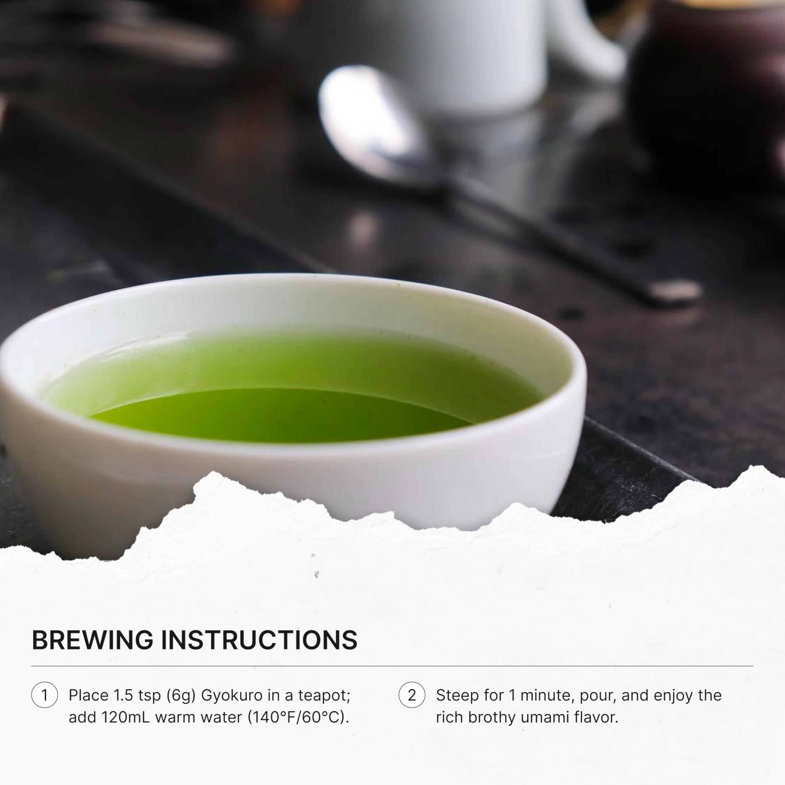 FKRO Organic Gyokuro | Premium Japanese Shade-Grown Green Tea | Hand-Picked Loose Leaf Tea, Shaded for 21 Days | Freshly Flown from Japan Monthly (100g/3.5oz Pouch)