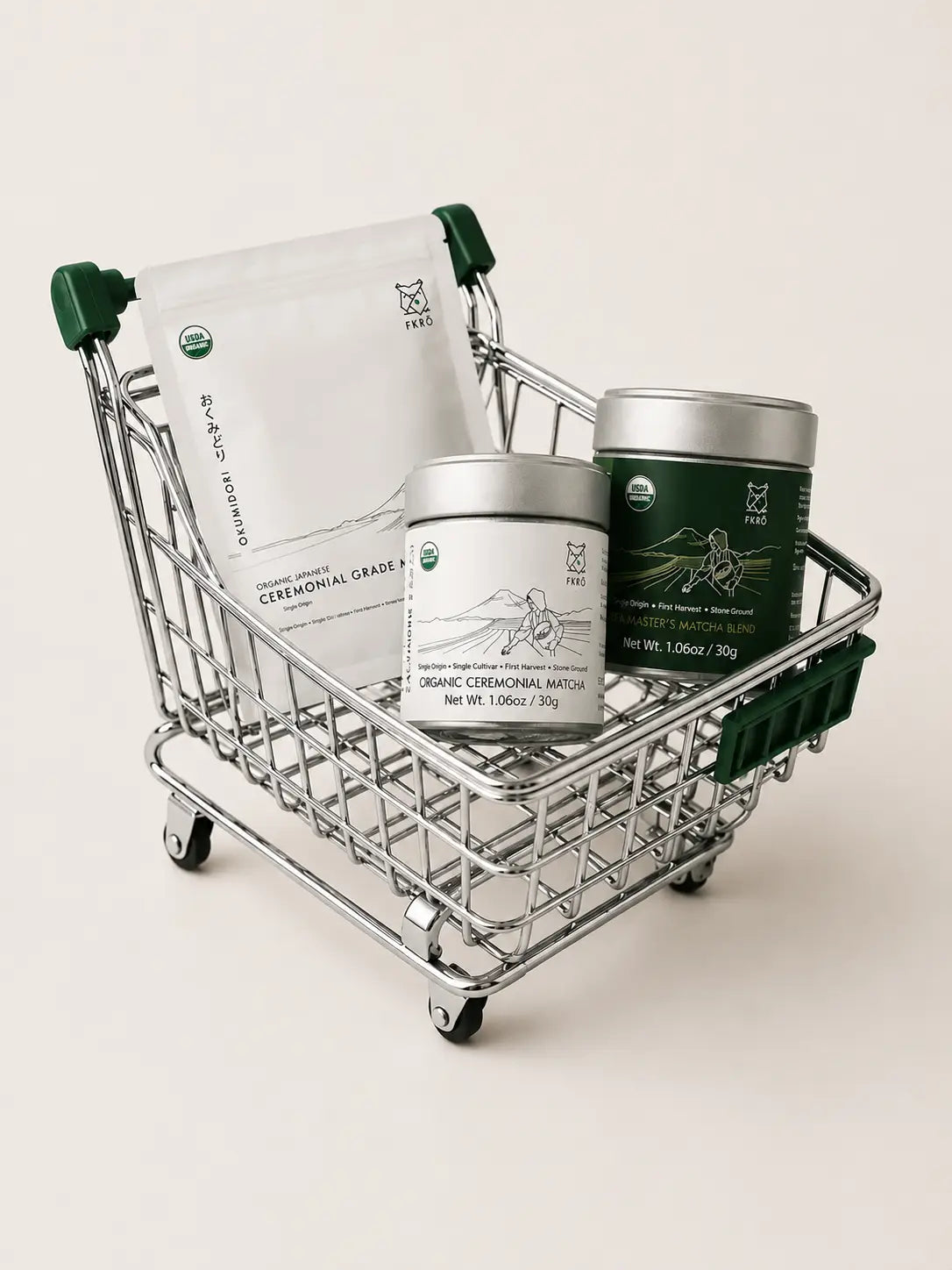 FKRŌ ceremonial matcha, whisked and poured