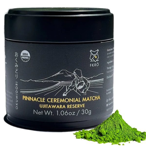 Organic Pinnacle Okumidori Ceremonial Reserve Matcha 30g FKRŌ — Nakai family farm Ujitawara Kyoto Japan