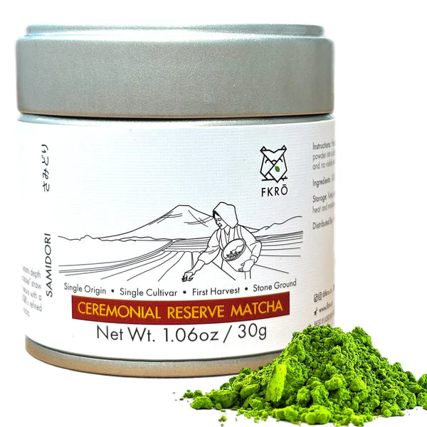 Samidori Limited Reserve Matcha 30g FKRŌ — rare coastal Kyushu cultivar creamy nutty floral finish